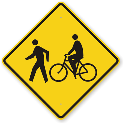 cyclist vs pedestrian