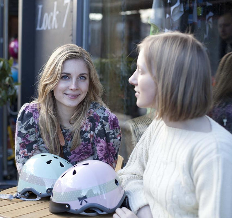 Ribbon Green - Sawako: The stylish helmets
