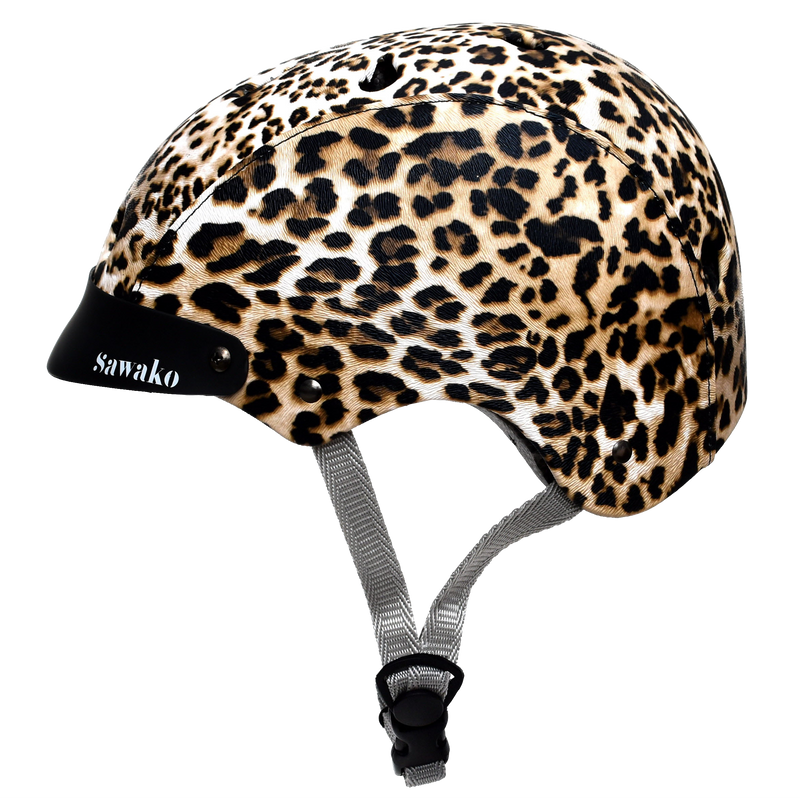 Sawako Women's Leopard Bicycle Helmet – Sawako: Bike Helmets: Cycle in Style