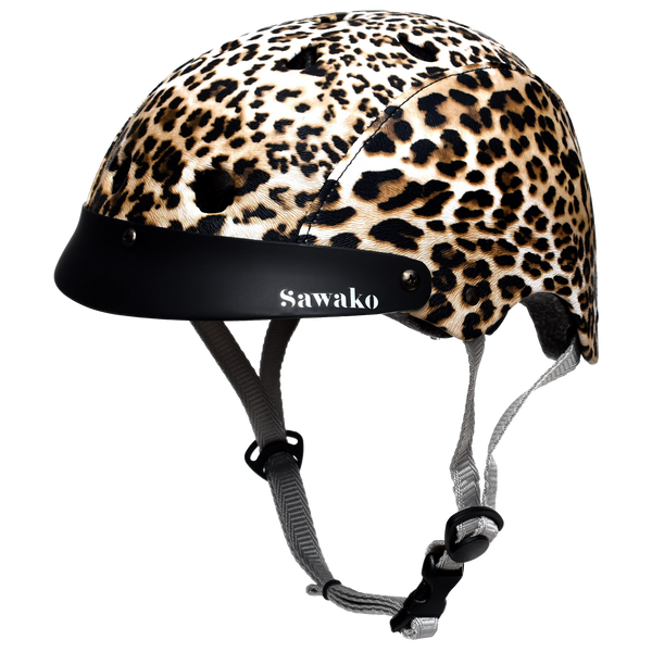 Sawako Women s Leopard Bicycle Helmet Sawako Bike Helmets Cycle in Style