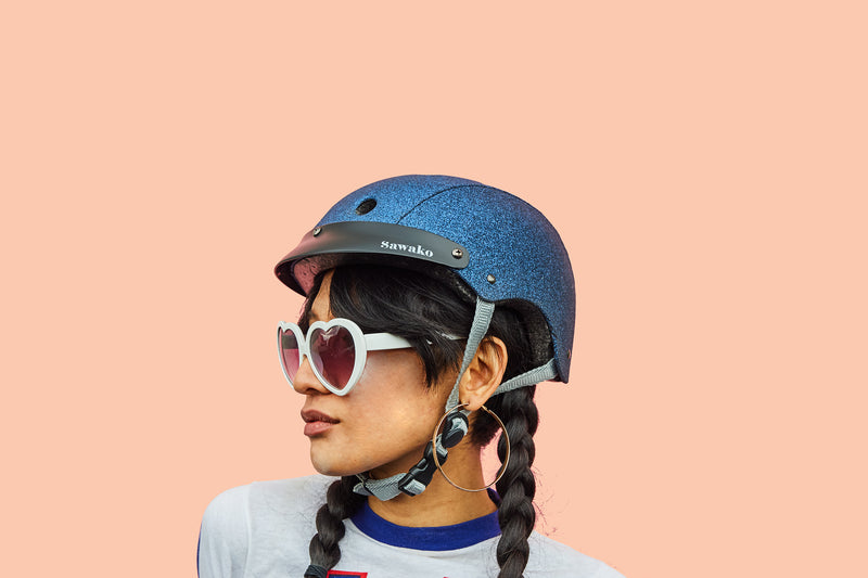 Navy Glitter - Sawako: The stylish helmets