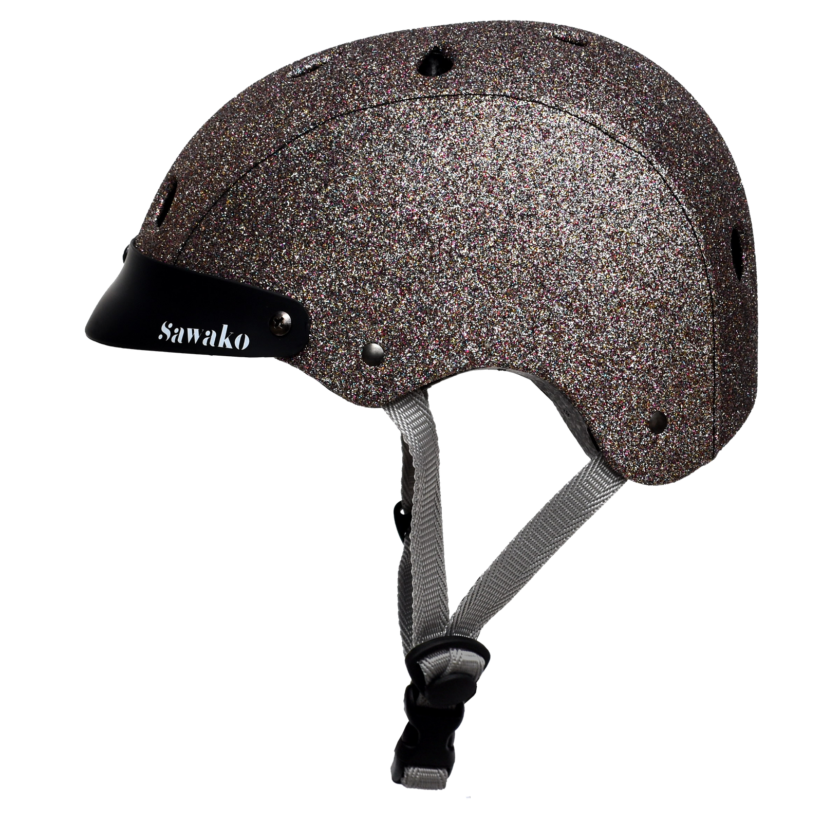black sparkle motorcycle helmet Sawako Women's Sparkle Bicycle Helmet – Sawako: Bike Helmets: Cycle in Style